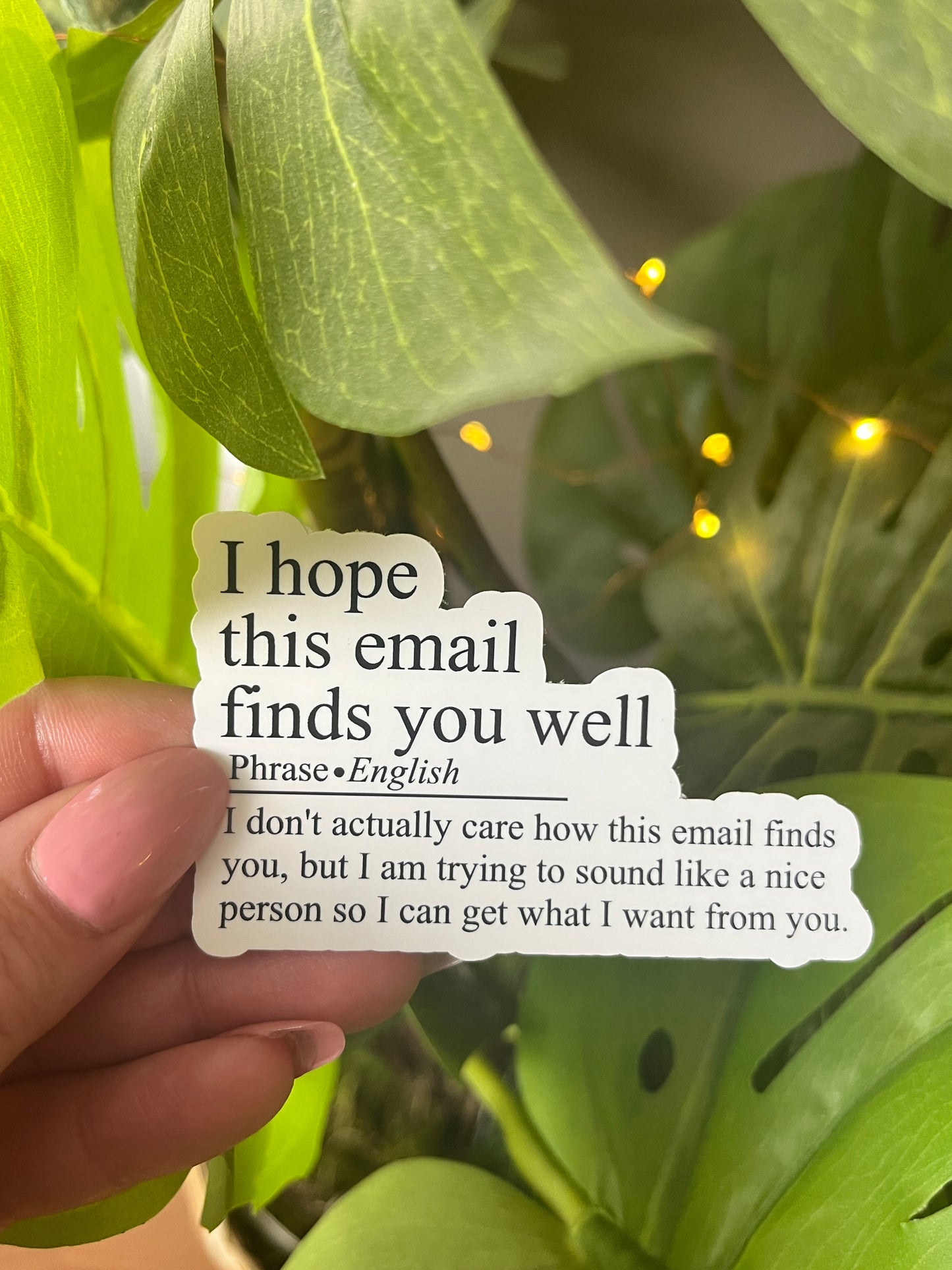 I Hope This Email Finds You Well Sticker