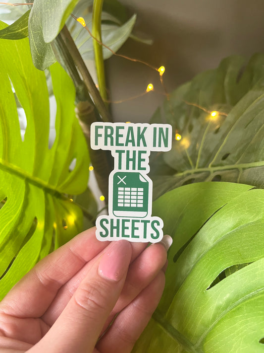 Freak in The Sheets Sticker