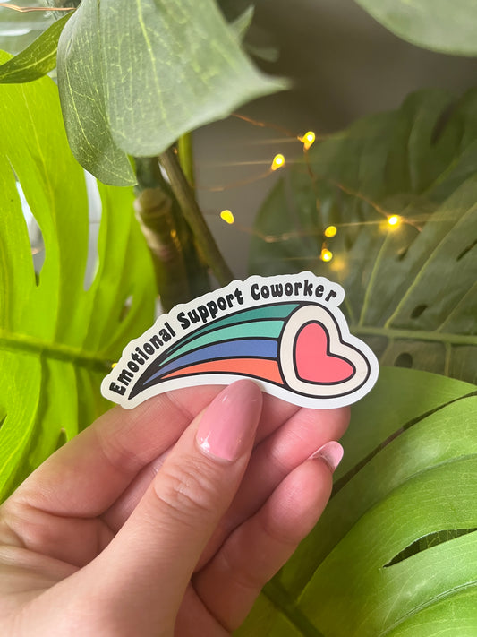 Emotional Support Coworker Sticker