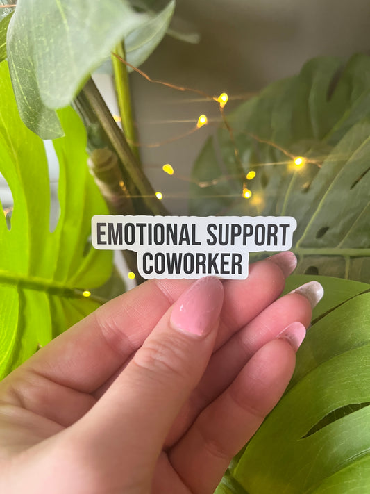 Emotional Support Coworker Sticker