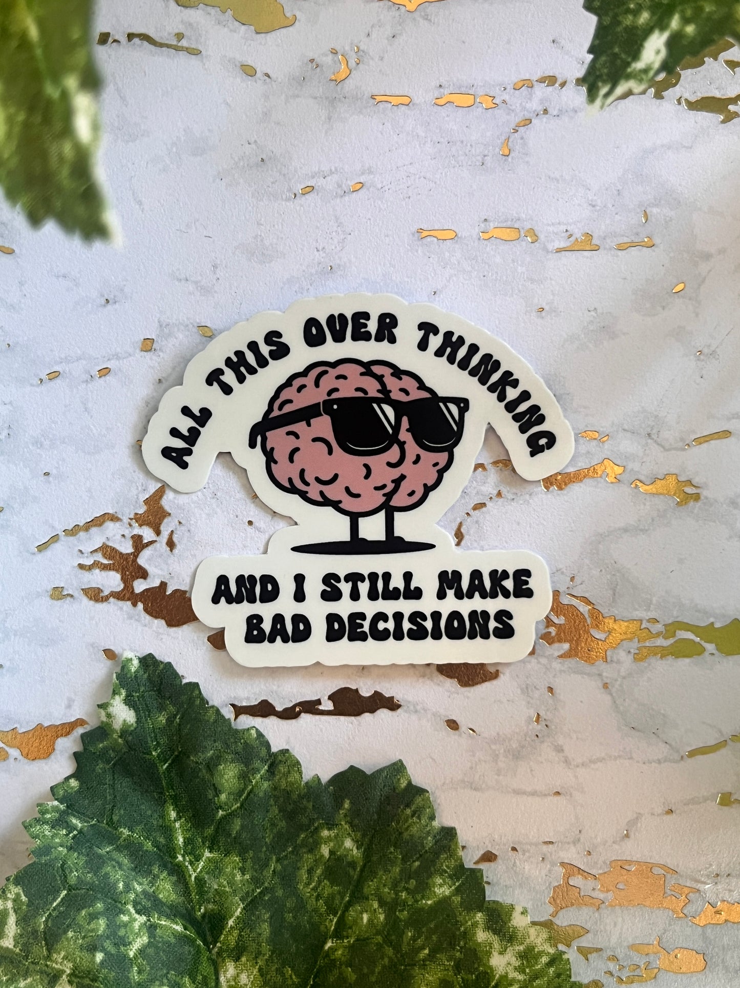 Overthinking Sticker