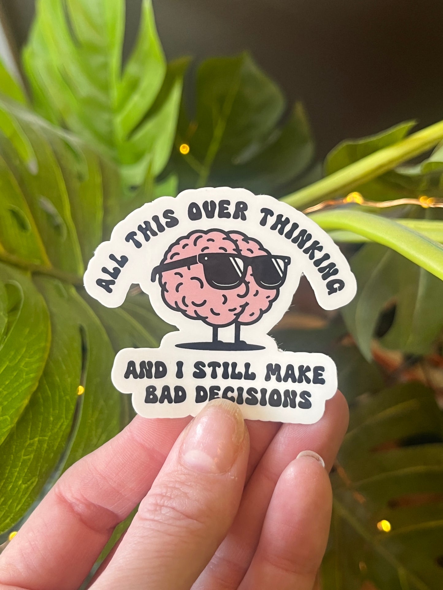 Overthinking Sticker