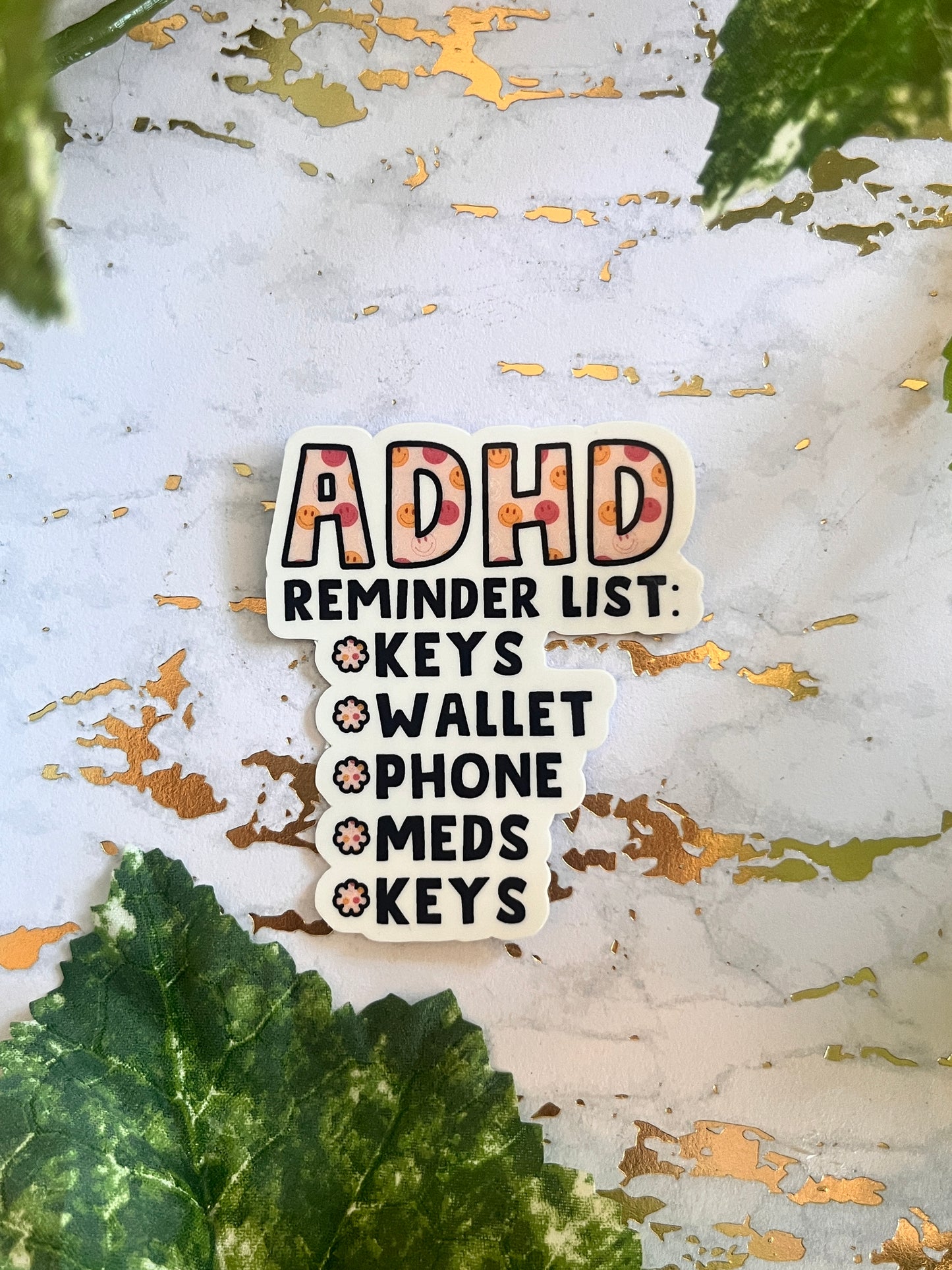 ADHD Reminder List Sticker