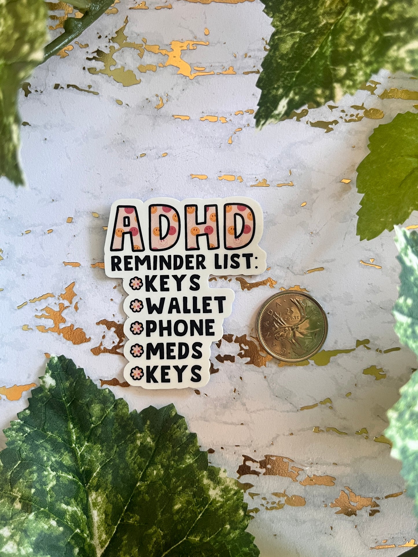 ADHD Reminder List Sticker