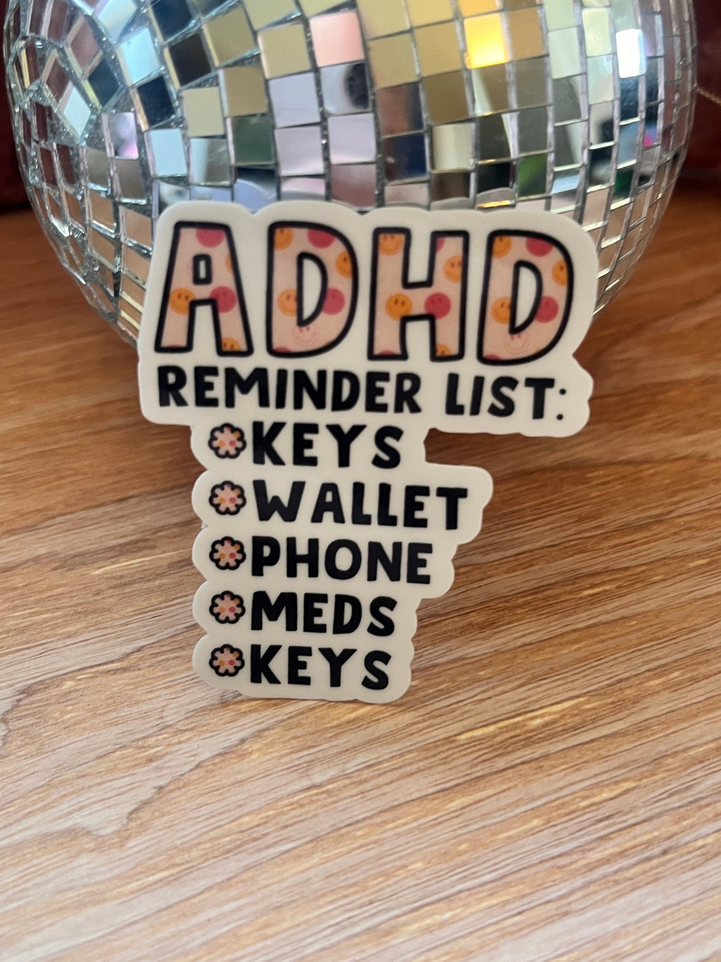 ADHD Reminder List Sticker