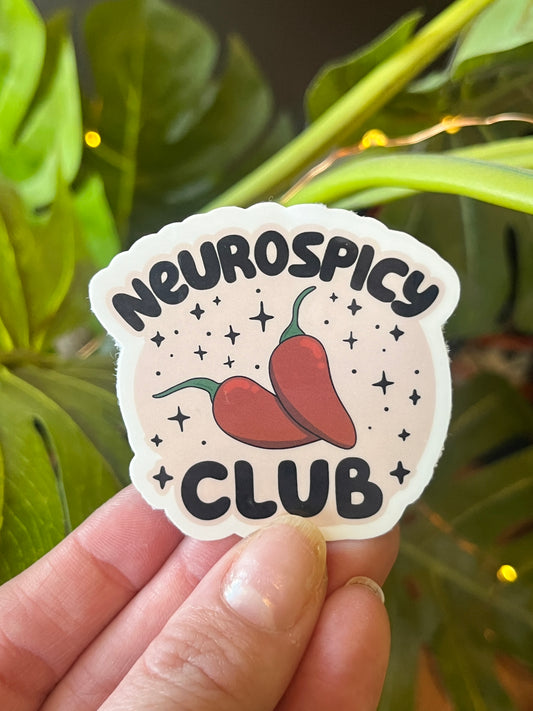 Neurospicy Club Sticker