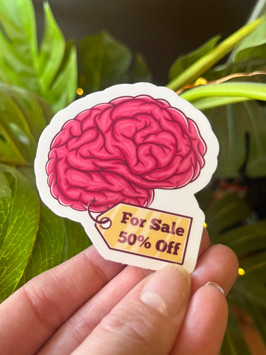 Brain for Sale Sticker