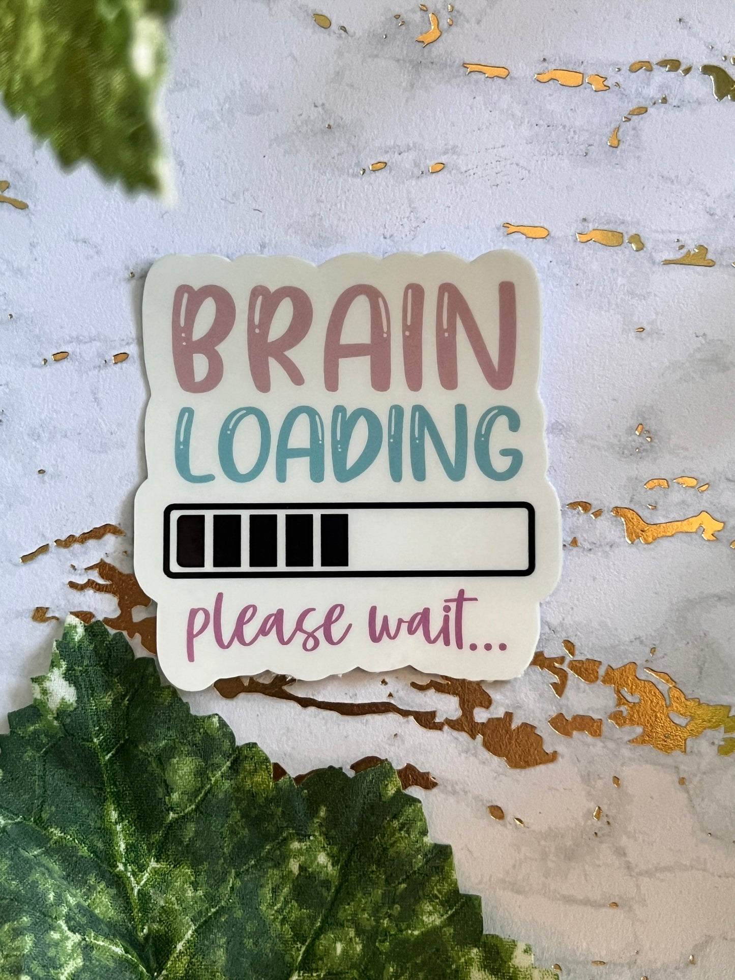 Brain Loading Sticker