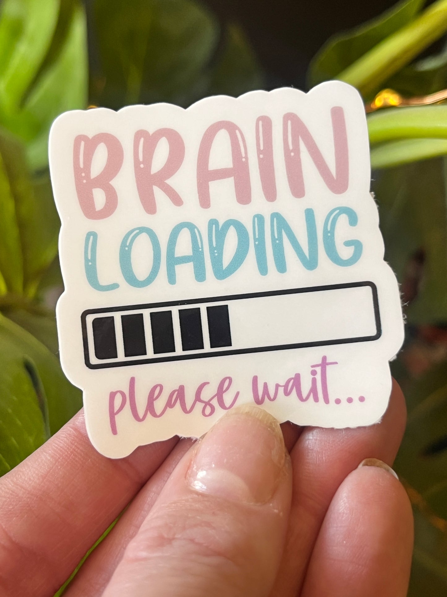 Brain Loading Sticker